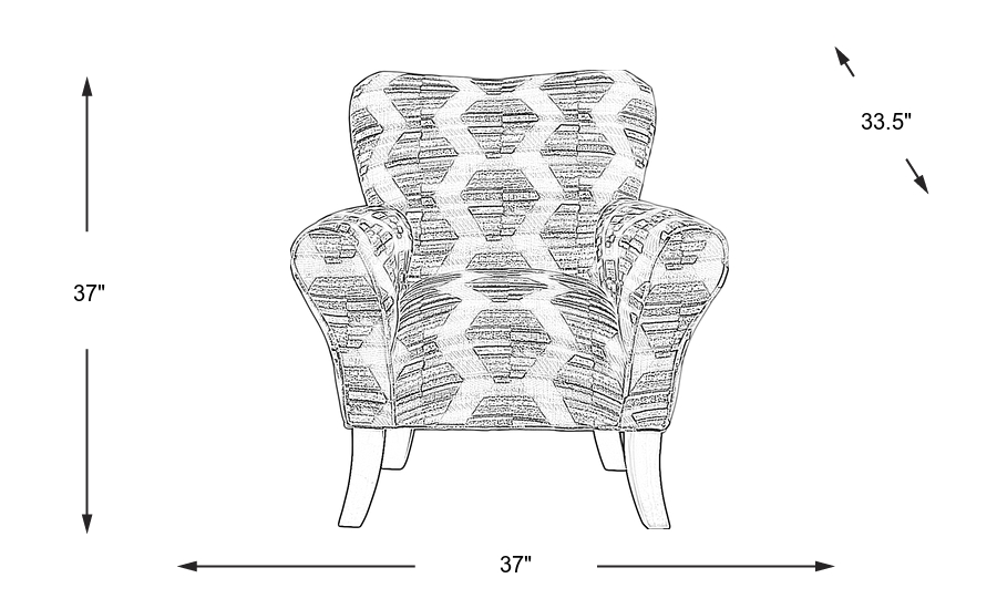 Dimension Image. Please refer to the Dimension Tab on this page for dimension details.