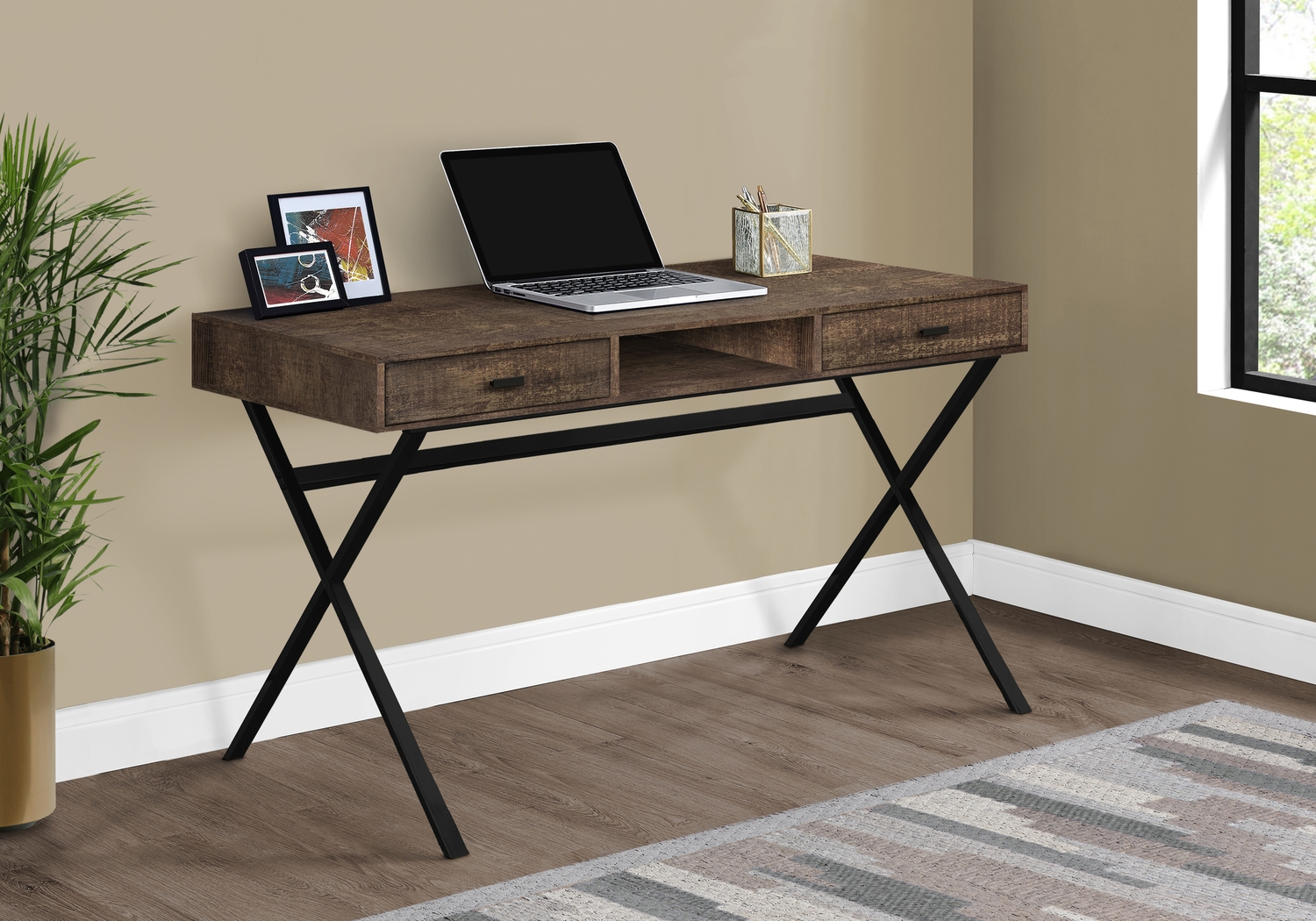 Beckhaven Brown Desk - Thumbnail - Image 2