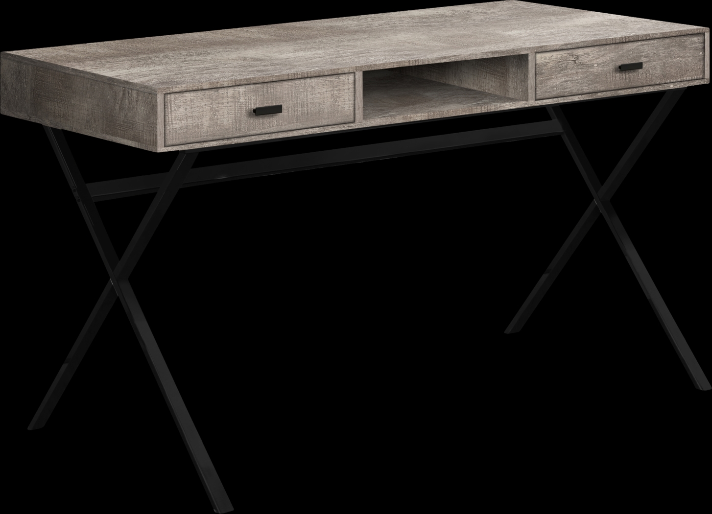 Beckhaven Taupe Desk - Thumbnail - Image 1