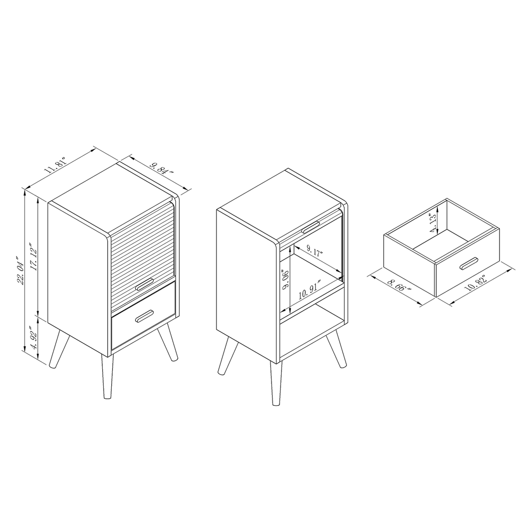 Beckleycrest White Nightstand - Thumbnail - Image 11