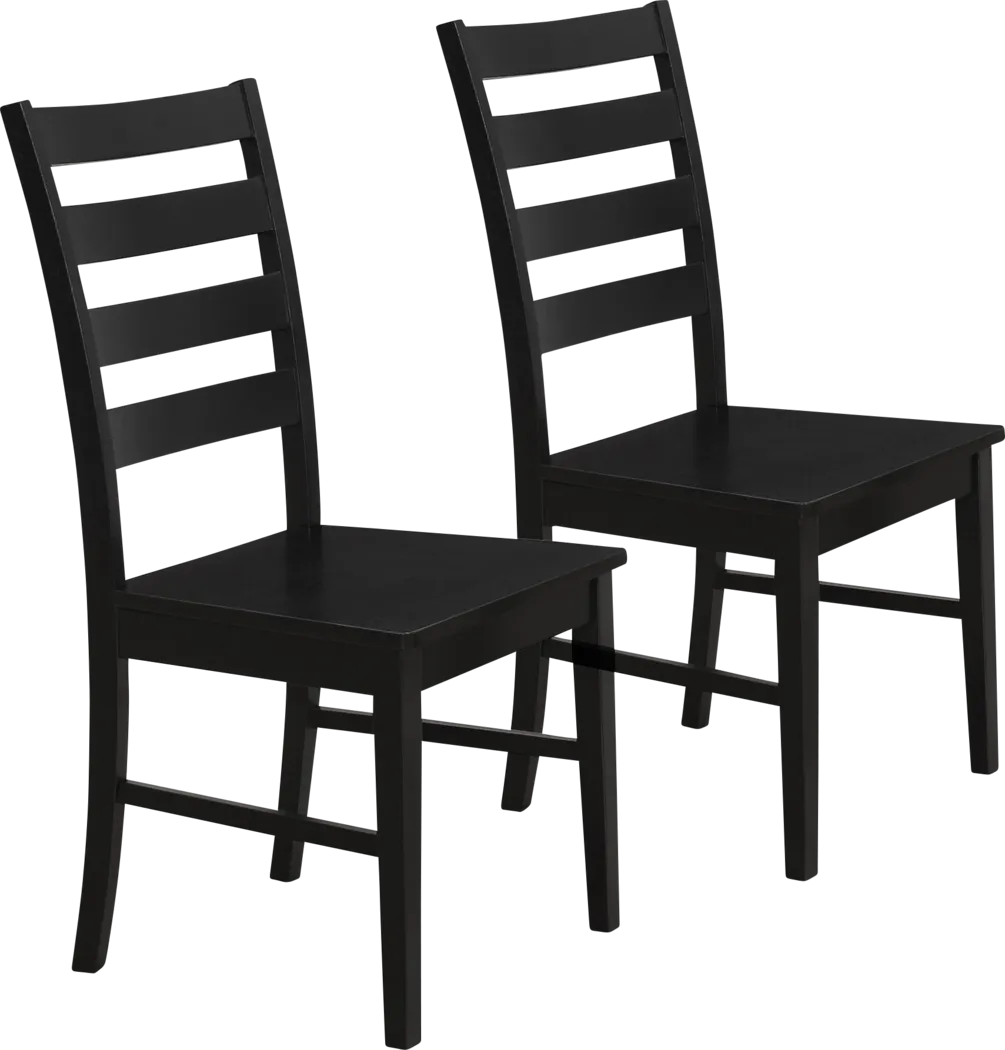 Beckmore Black Side Chair, Set of 2 - Thumbnail - Image 1