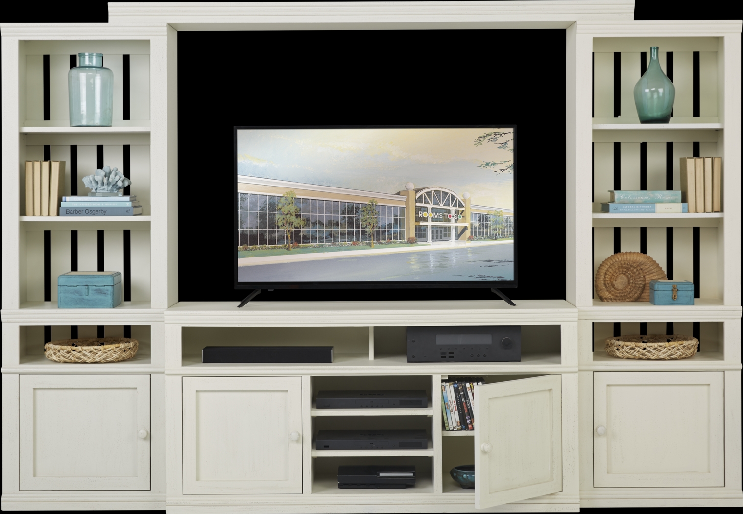 Beckton White 4 Pc Wall Unit - Thumbnail - Image 2