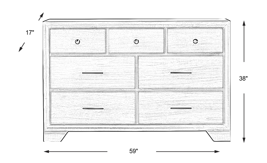 Dimension Image. Please refer to the Dimension Tab on this page for dimension details.