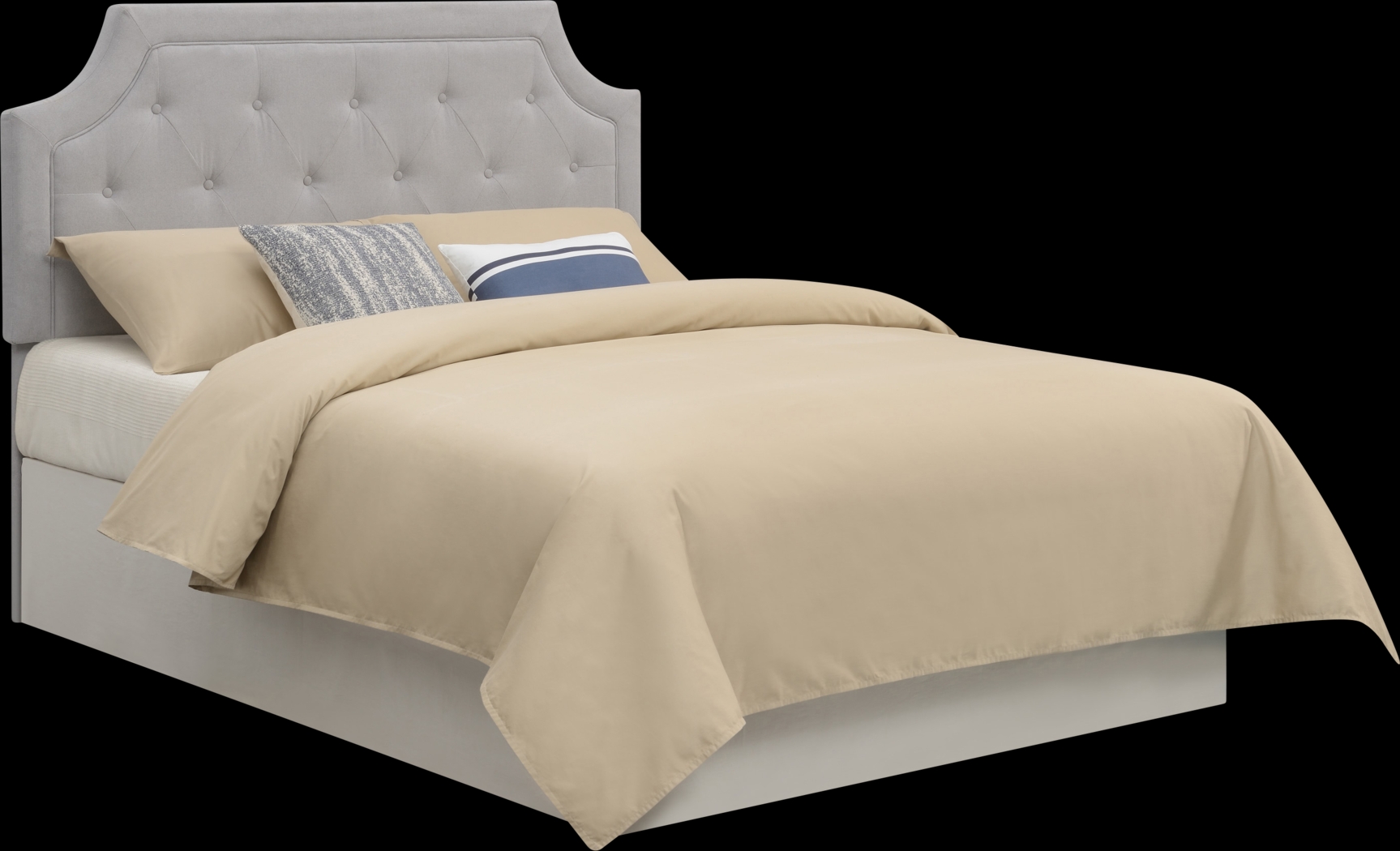 Beddinglin Gray Queen Size Headboard - Thumbnail - Image 1