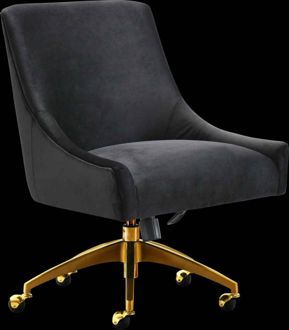 Bedera Black Desk Chair - Thumbnail - Image 1