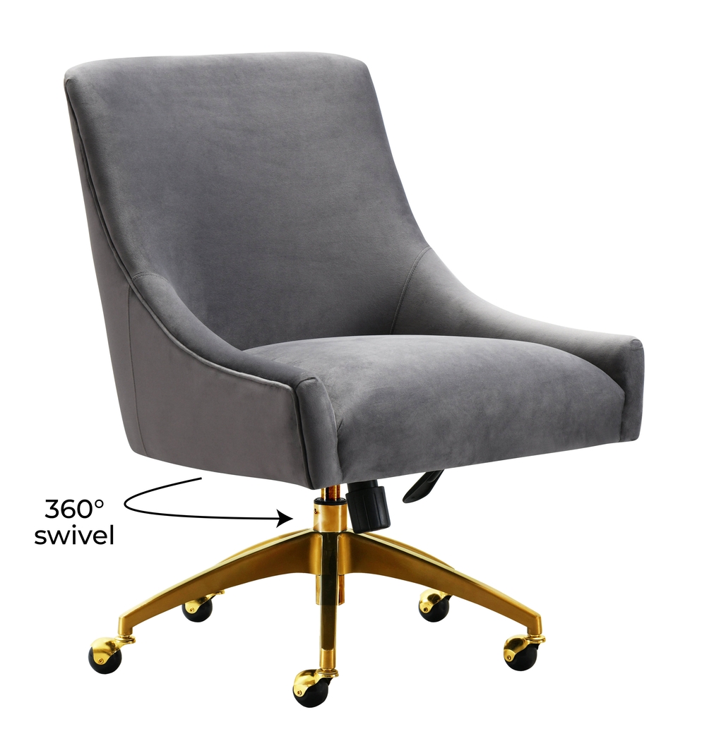Bedera Gray Desk Chair - Thumbnail - Image 7