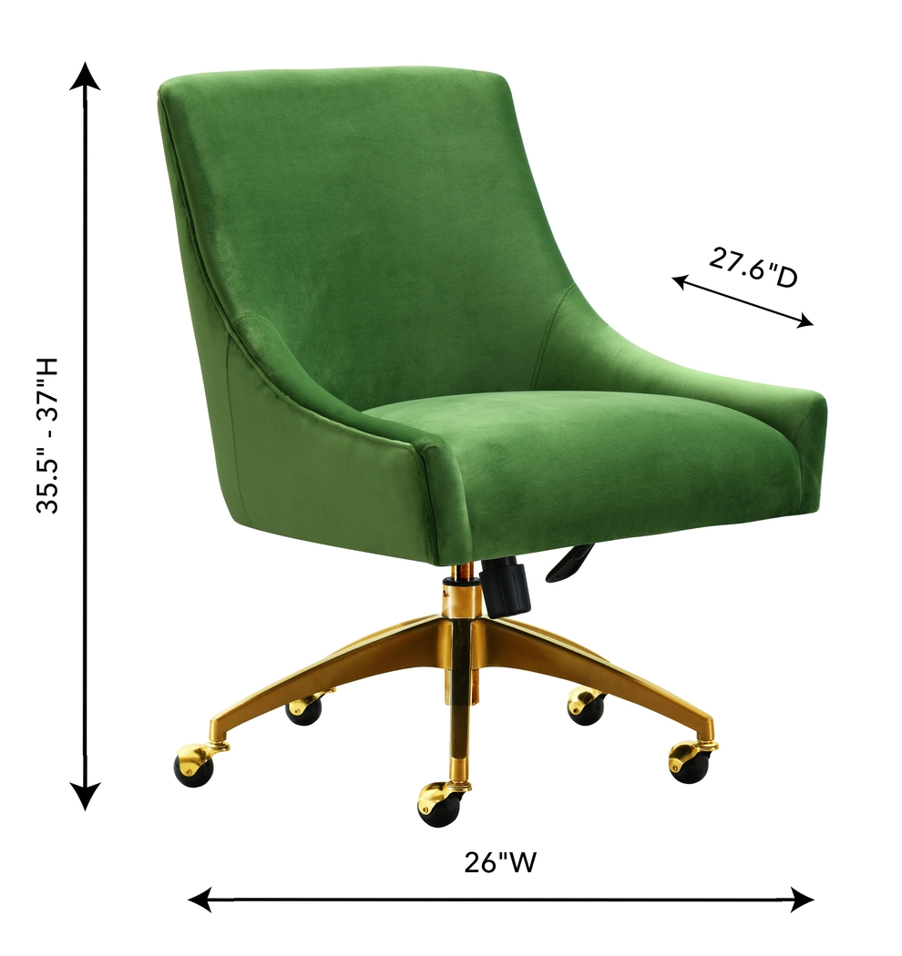 Bedera Green Desk Chair - Thumbnail - Image 7