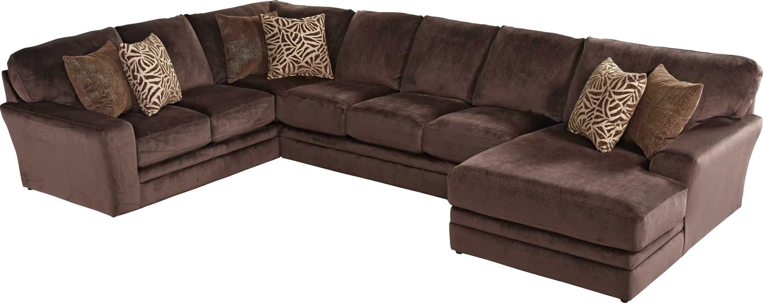 Bedford Avenue Chocolate 3 Pc Sectional - Thumbnail - Image 1