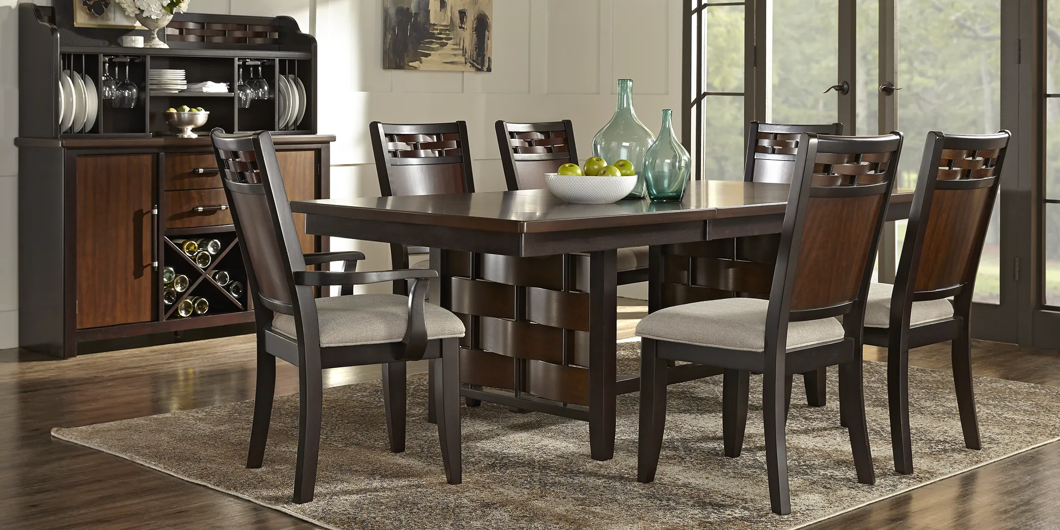 Bedford Heights Cherry 9 Pc Dining Room - Thumbnail - Image 1