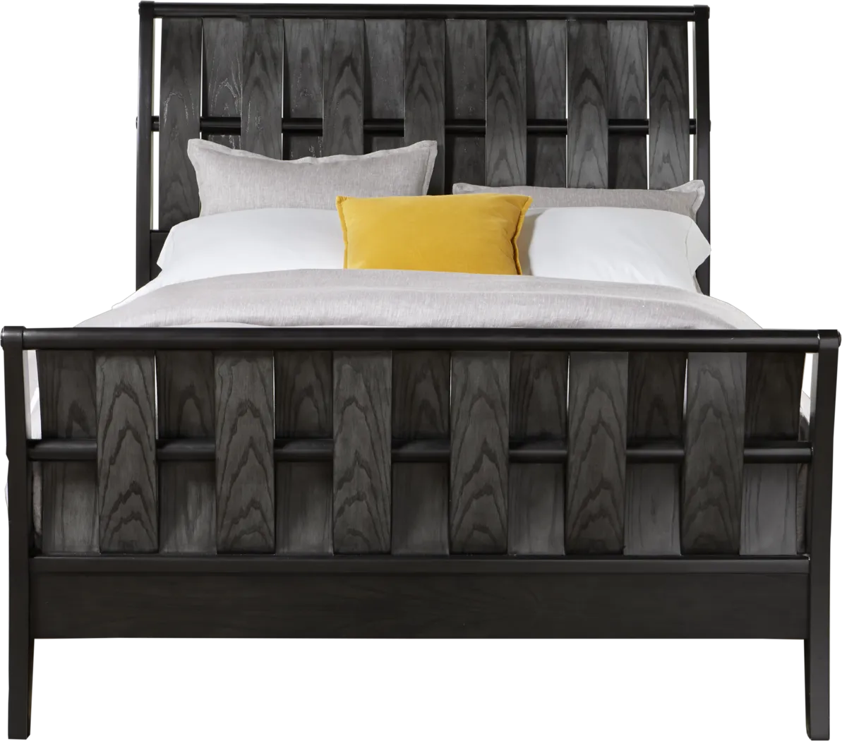 Bedford Heights Gray 3 Pc King Bed - Thumbnail - Image 1