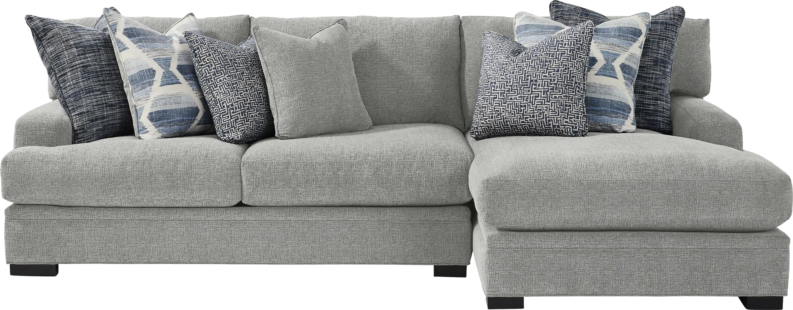 Bedford Park Gray 2 Pc Sectional with Chaise - Thumbnail - Image 1