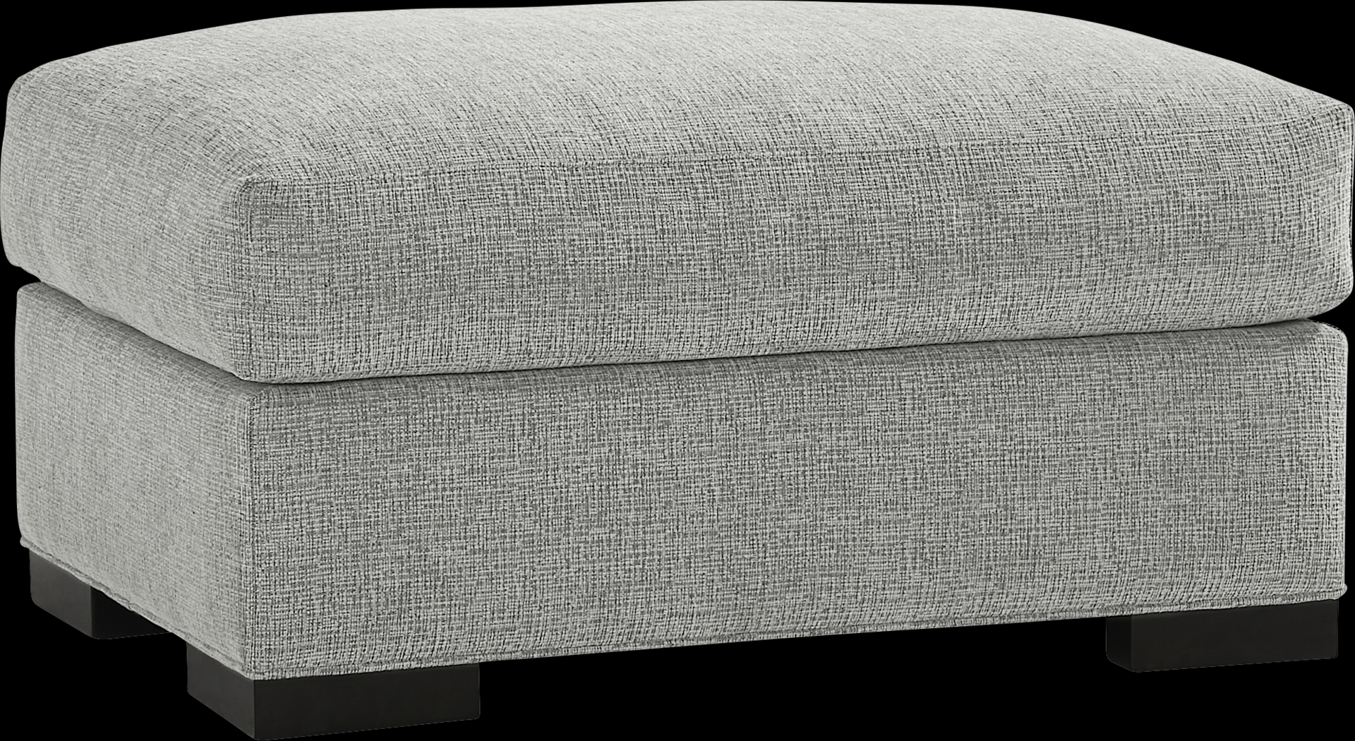 Bedford Park Gray Ottoman - Thumbnail - Image 1