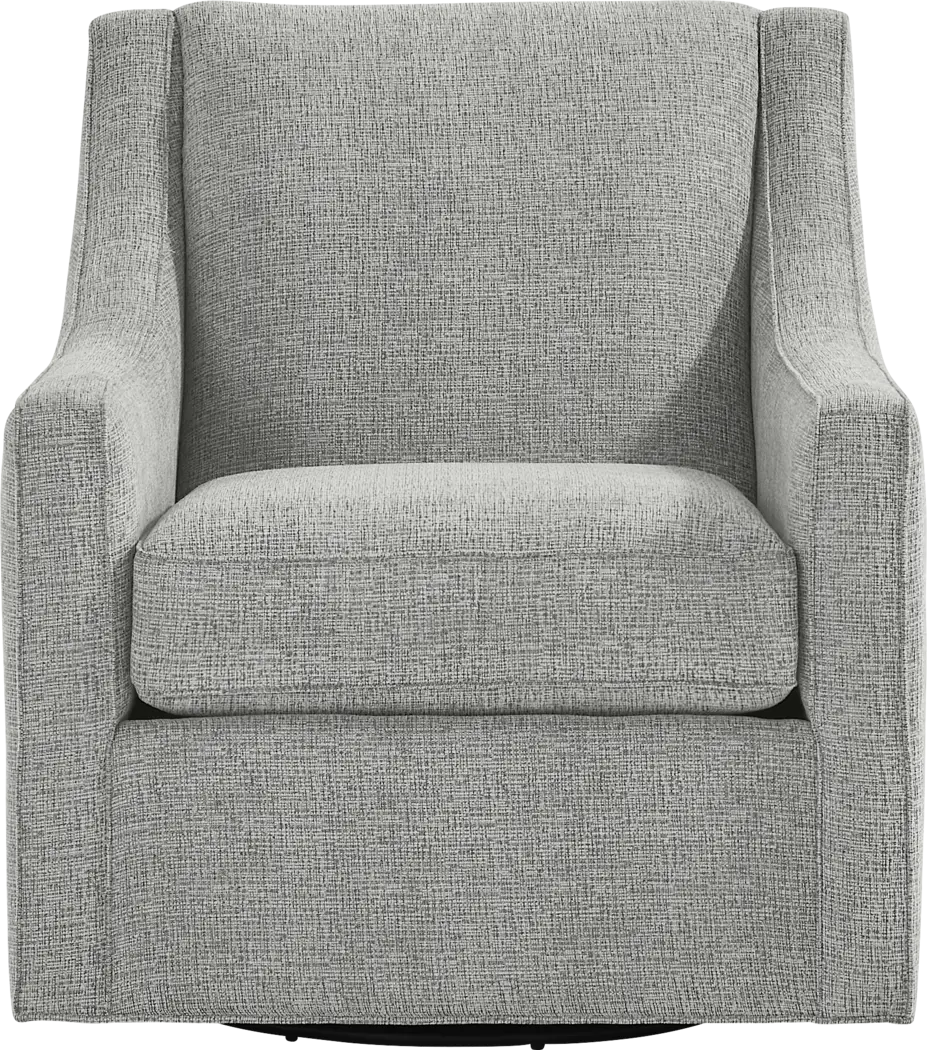Bedford Park Gray Swivel Chair - Thumbnail - Image 2