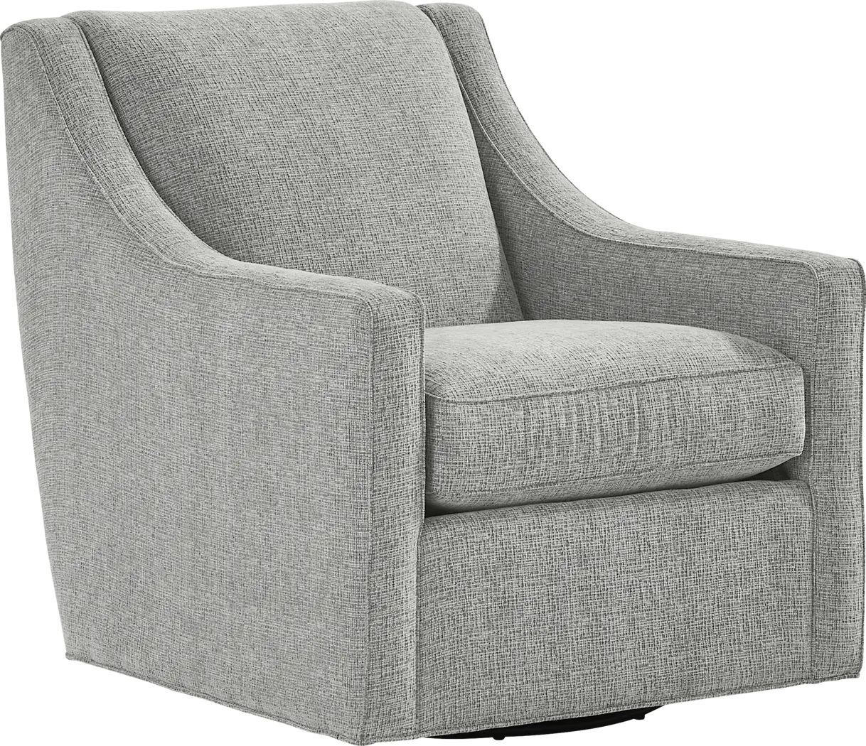 Bedford Park Gray Swivel Chair - Thumbnail - Image 1