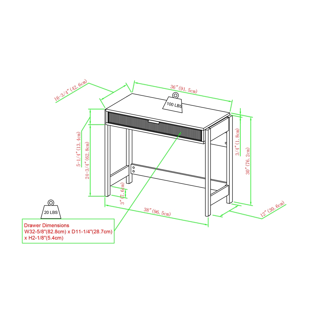 Bedfordshire Black Desk - Thumbnail - Image 6