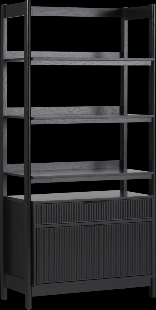 Bedfordshire I Black Bookcase - Thumbnail - Image 1