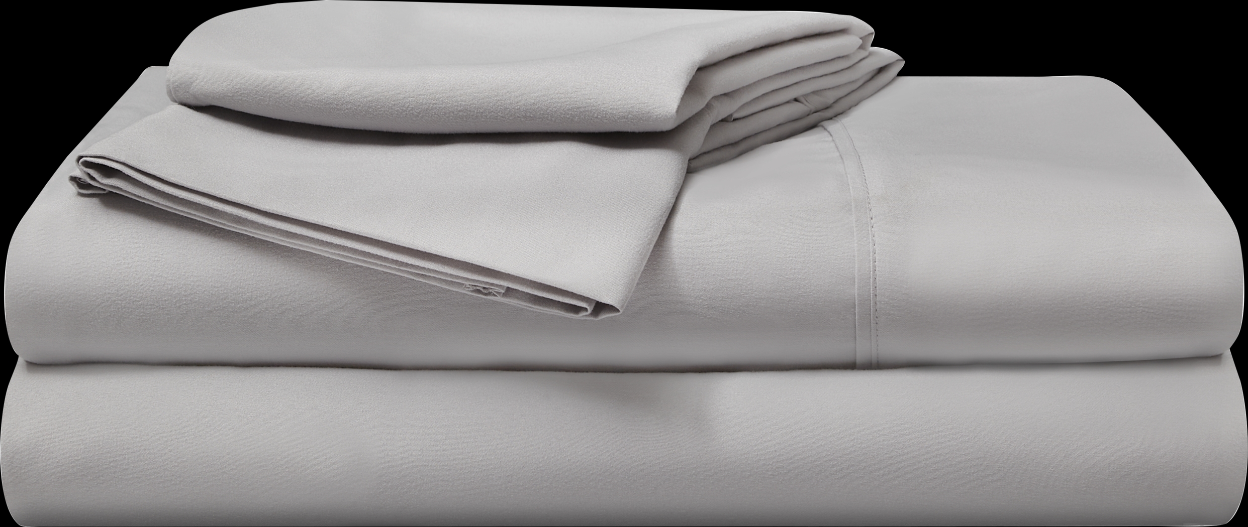 Bedgear Basic Light Gray 4 Pc Full Bed Sheet Set - Thumbnail - Image 1