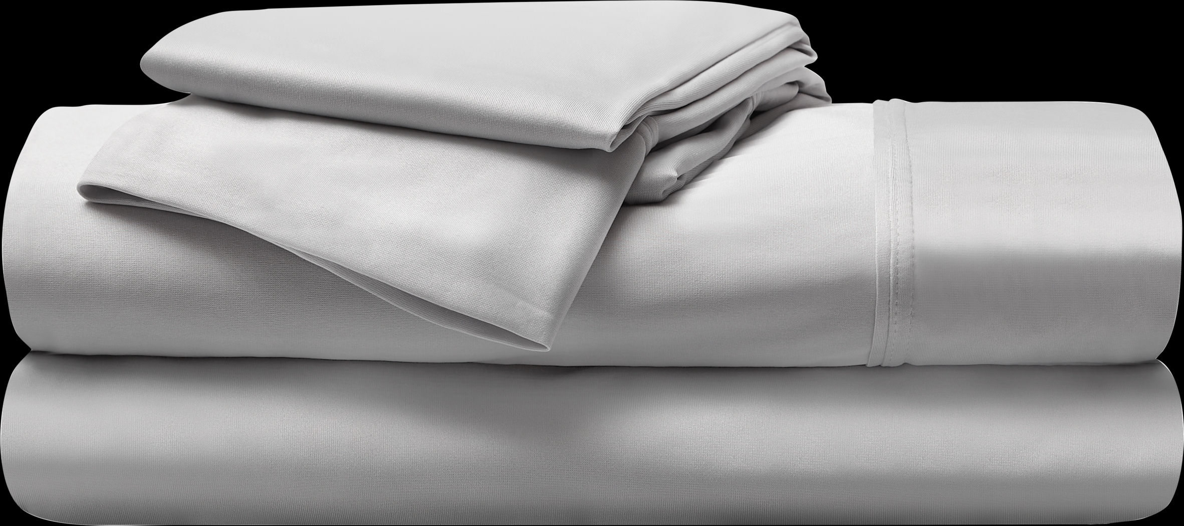 Bedgear Dri-Tec Light Gray 4 Pc Split Head King Bed Sheet Set - Thumbnail - Image 1