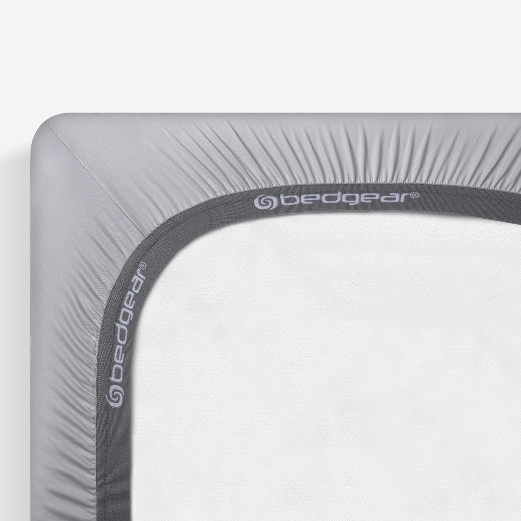 Bedgear Dri-Tec Light Gray Crib Bed Sheet - Thumbnail - Image 4