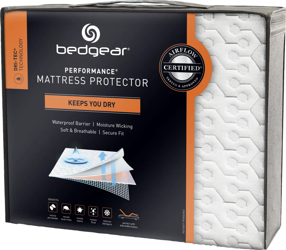 Bedgear Dri-Tec Split Head King Mattress Protector - Thumbnail - Image 1