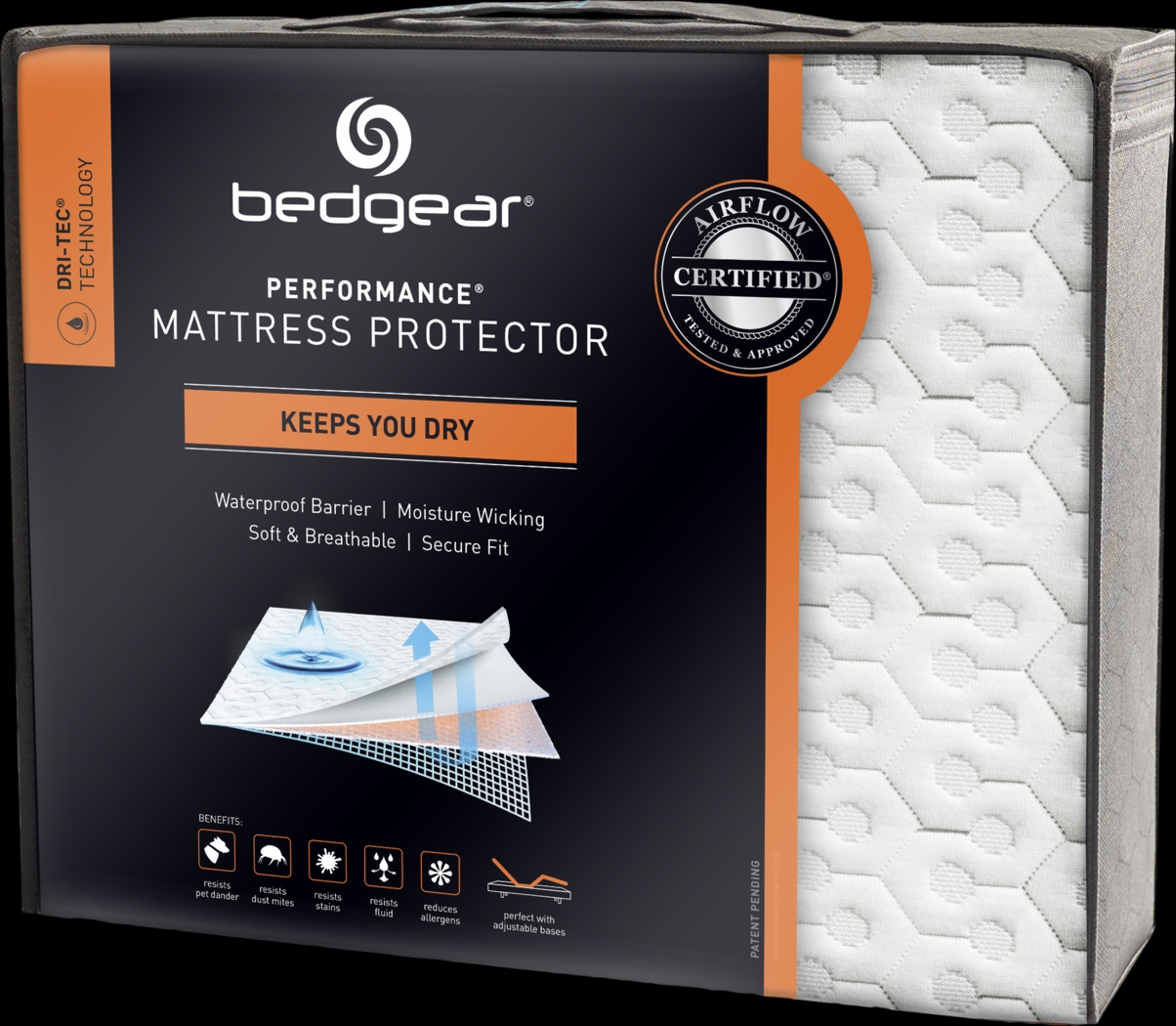 Bedgear Dri-Tec Split King Mattress Protector (2 TWXL) - Thumbnail - Image 1