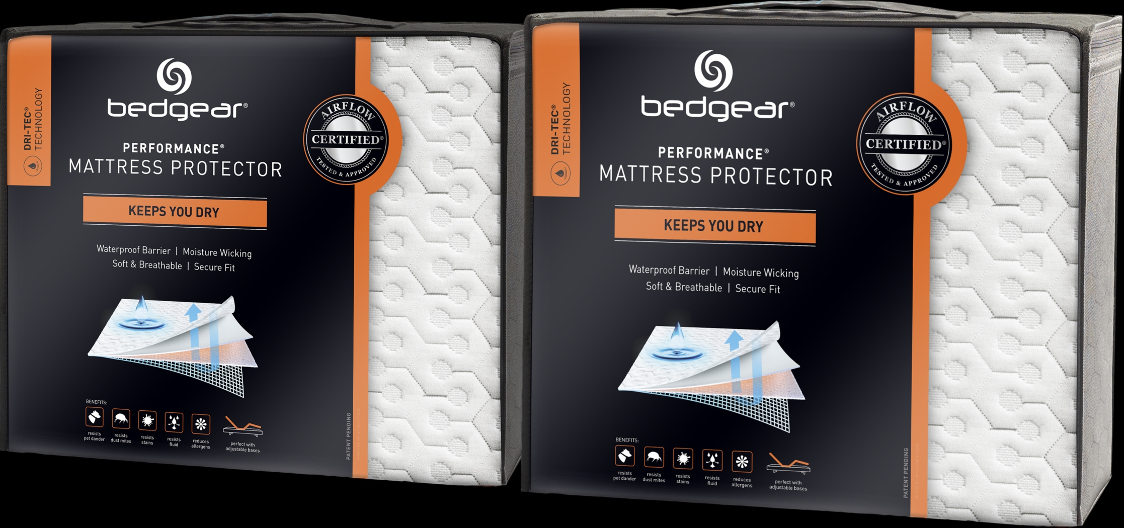 Bedgear Dri-Tec Split King Mattress Protector Bundle - Thumbnail - Image 1