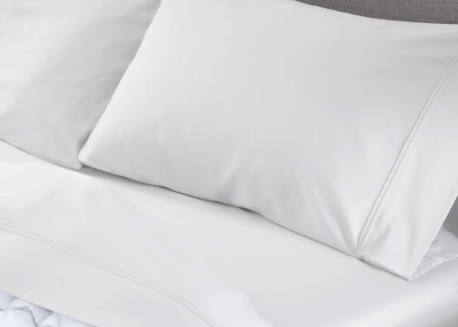 Bedgear Hyper-Cotton Bright White 4 Pc Split Head Queen Bed Sheet Set - Thumbnail - Image 4