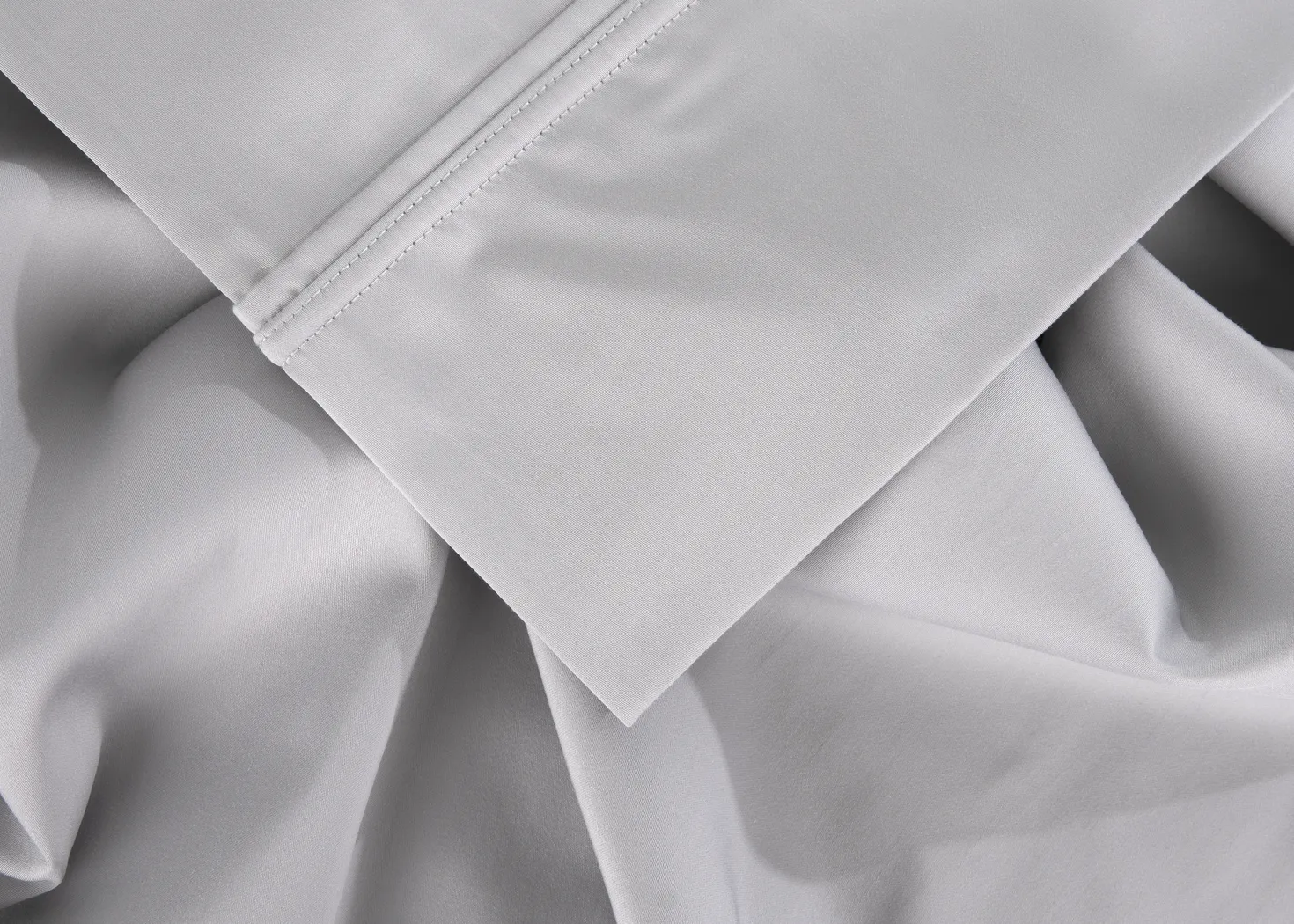Bedgear Hyper-Cotton Light Gray 4 Pc Queen Bed Sheet Set - Thumbnail - Image 5