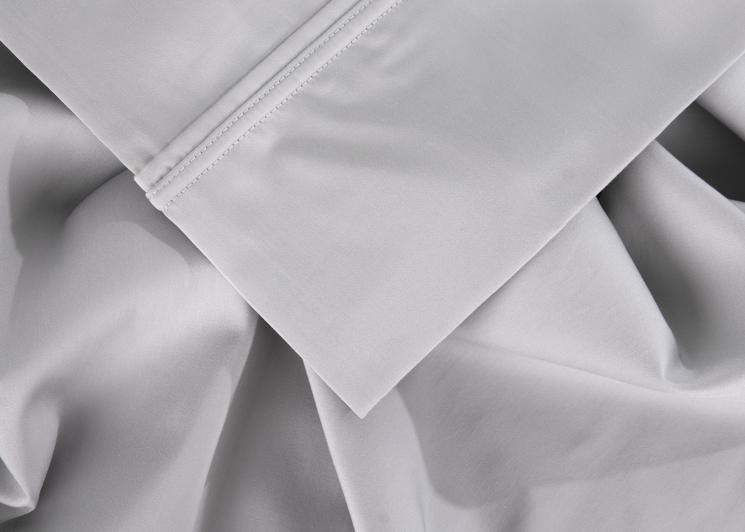 Bedgear Hyper-Cotton Light Gray 4 Pc Full Bed Sheet Set - Thumbnail - Image 5