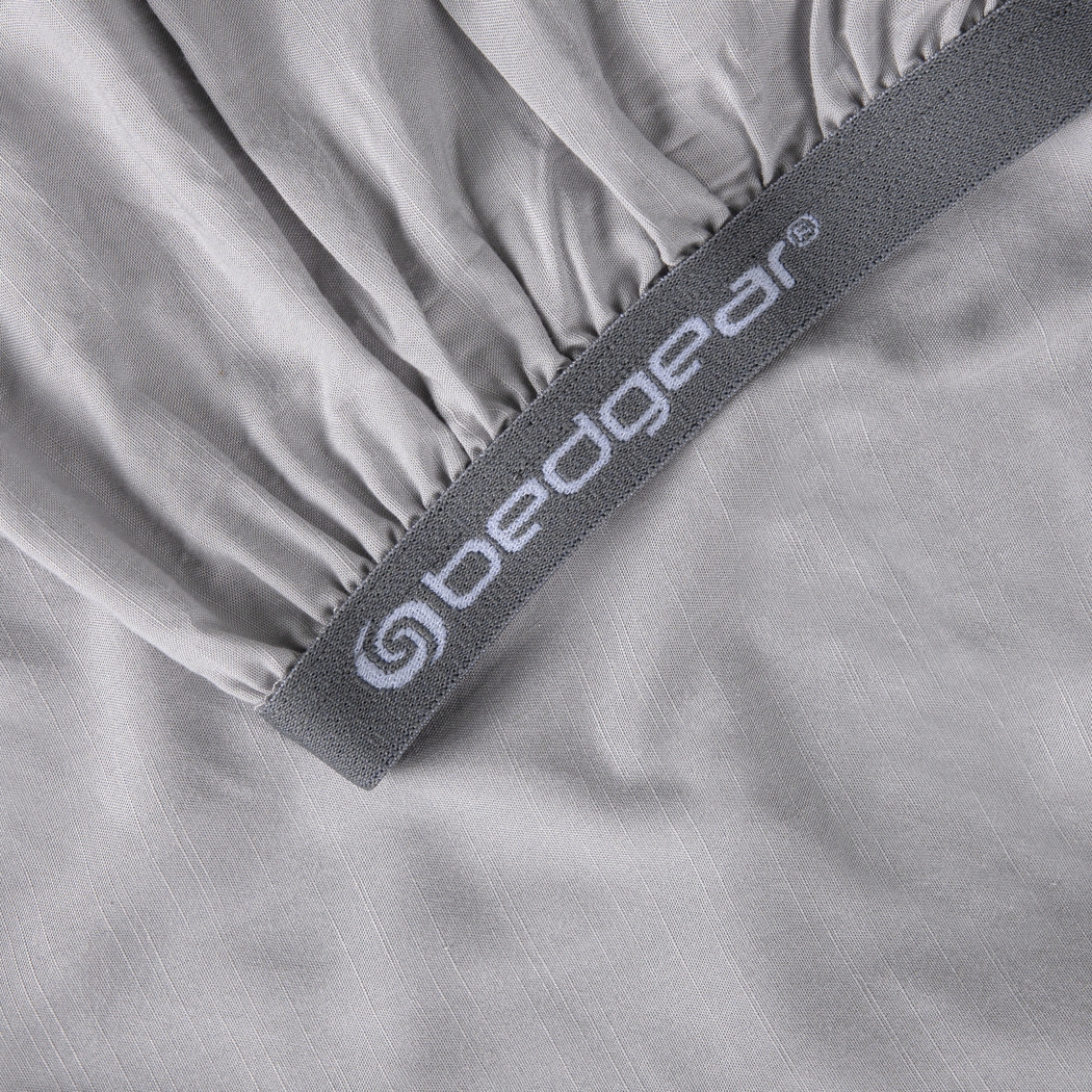 Bedgear Hyper-Linen Light Gray Crib Bed Sheet - Thumbnail - Image 5