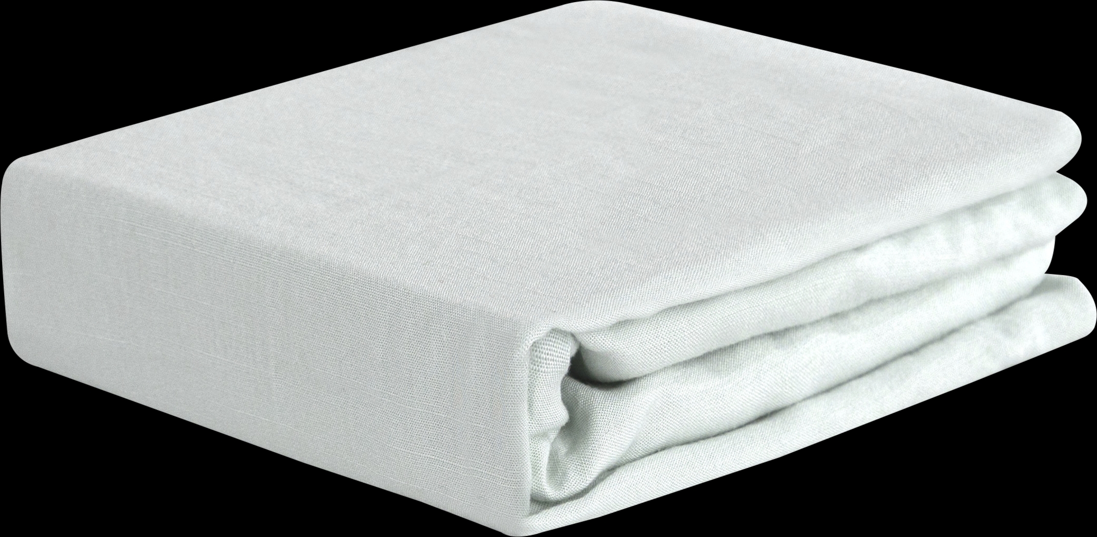 Bedgear Hyper-Linen Light Green Crib Bed Sheet - Thumbnail - Image 2