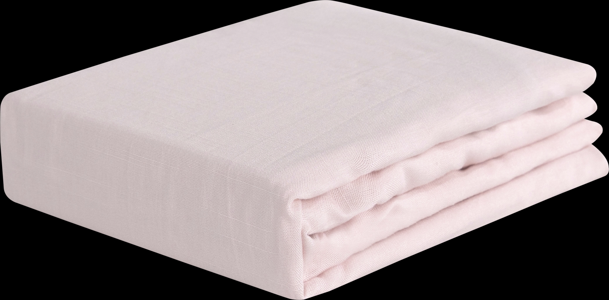 Bedgear Hyper-Linen Light Pink Crib Bed Sheet - Thumbnail - Image 2