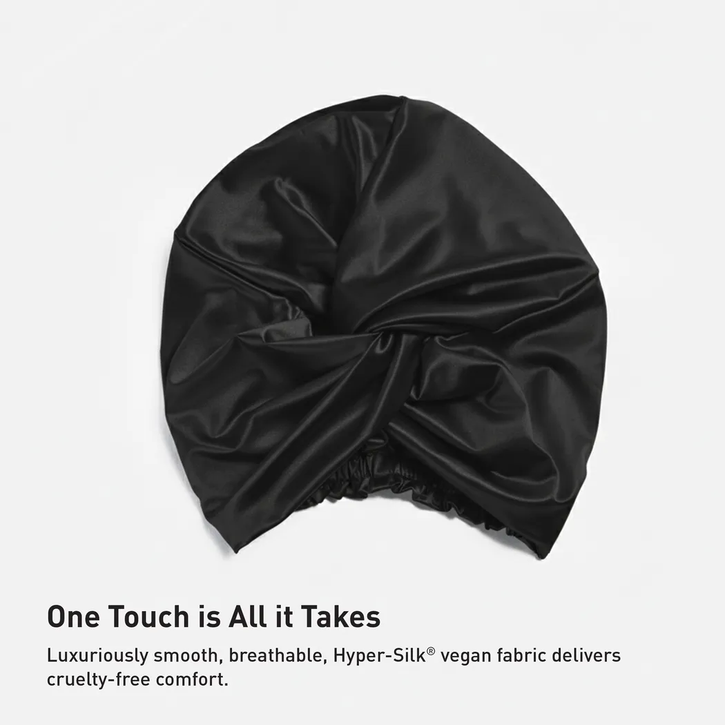 Bedgear Hyper-Silk Performance Black Turban - Thumbnail - Image 6