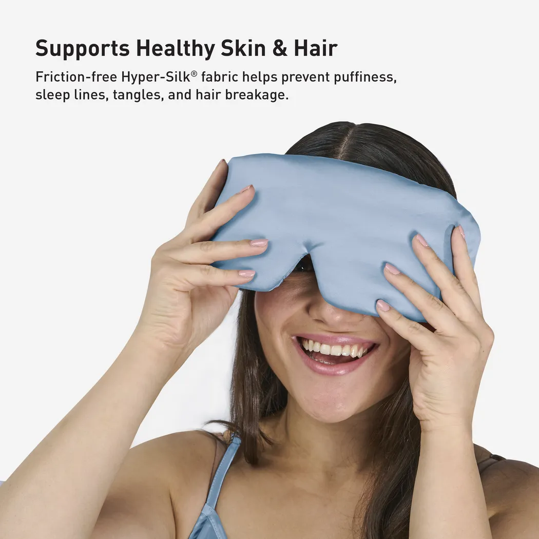 Bedgear Hyper-Silk Performance Misty Blue Sleep Mask - Thumbnail - Image 6