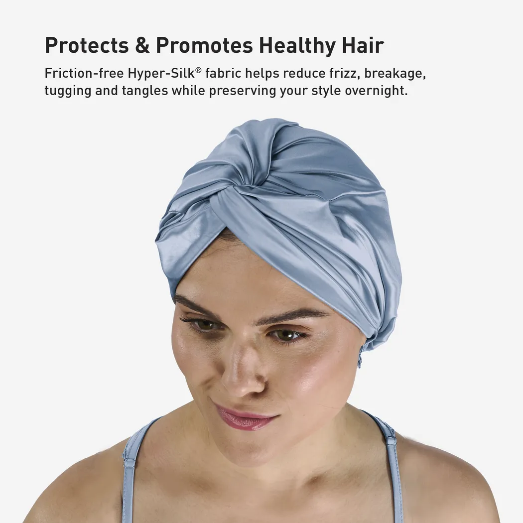 Bedgear Hyper-Silk Performance Misty Blue Turban - Thumbnail - Image 5