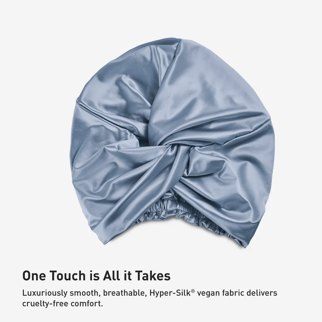 Bedgear Hyper-Silk Performance Misty Blue Turban - Thumbnail - Image 7