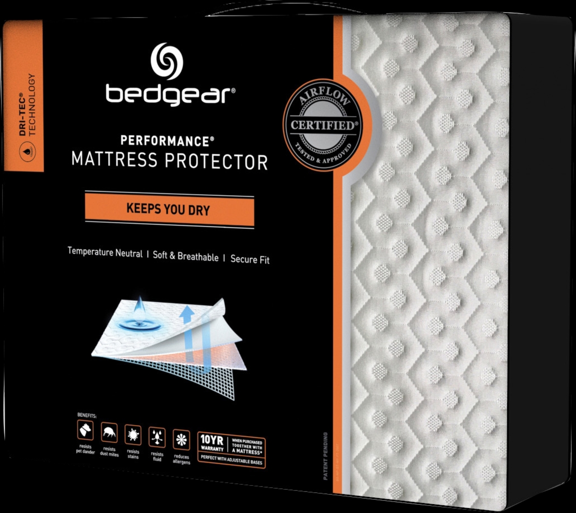 Bedgear MattresSkin Twin Mattress Encasement & Dri-Tec Protector - Thumbnail - Image 2