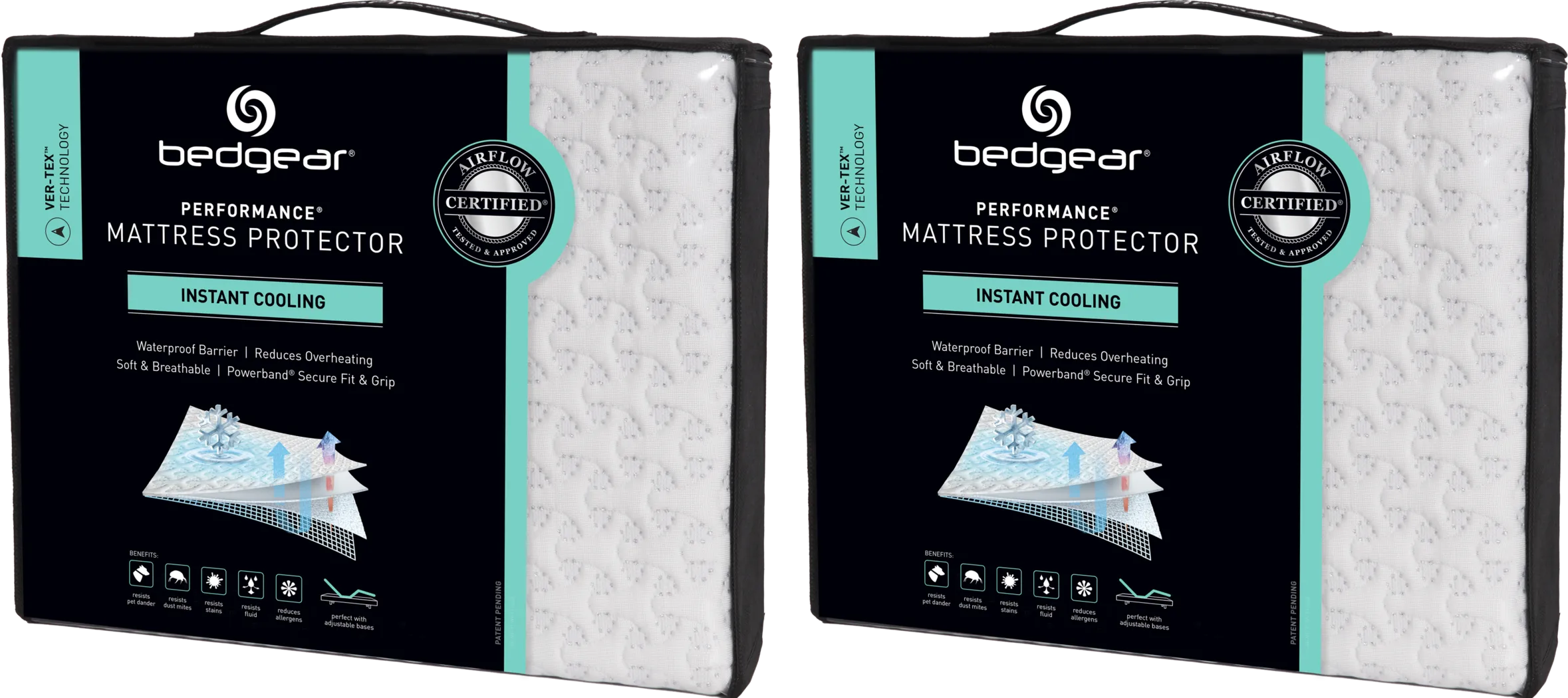 Bedgear Ver-Tex Queen Mattress Protector Bundle - Thumbnail - Image 1