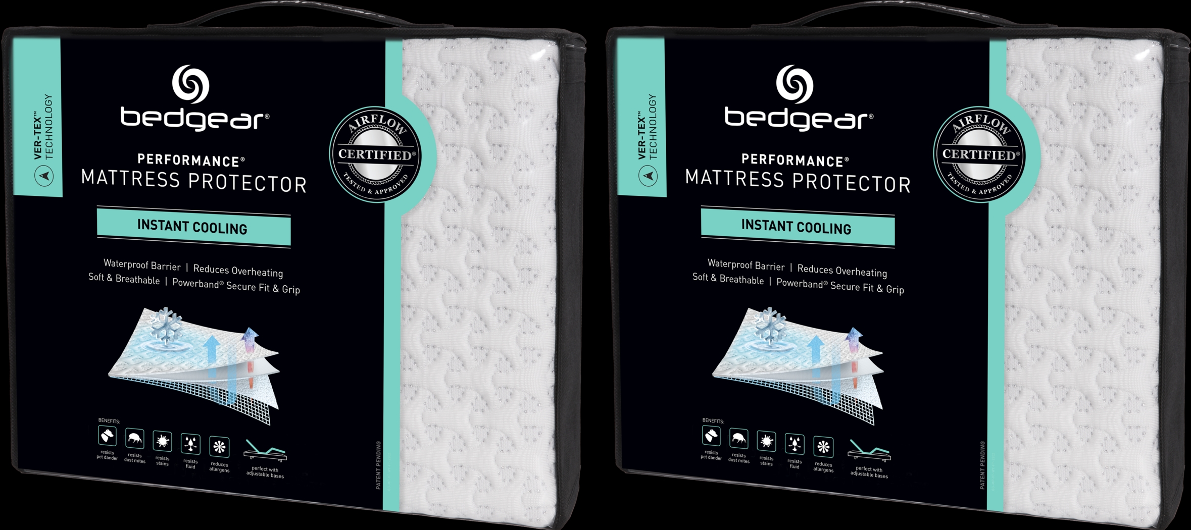 Bedgear Ver-Tex Twin Mattress Protector Bundle - Thumbnail - Image 1