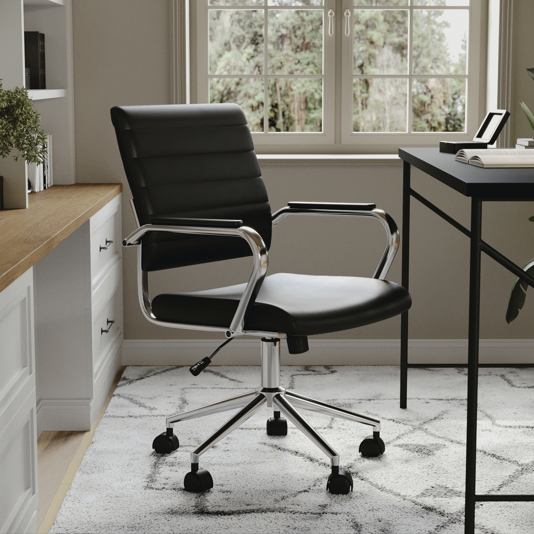 Bedner Black Office Chair - Thumbnail - Image 2
