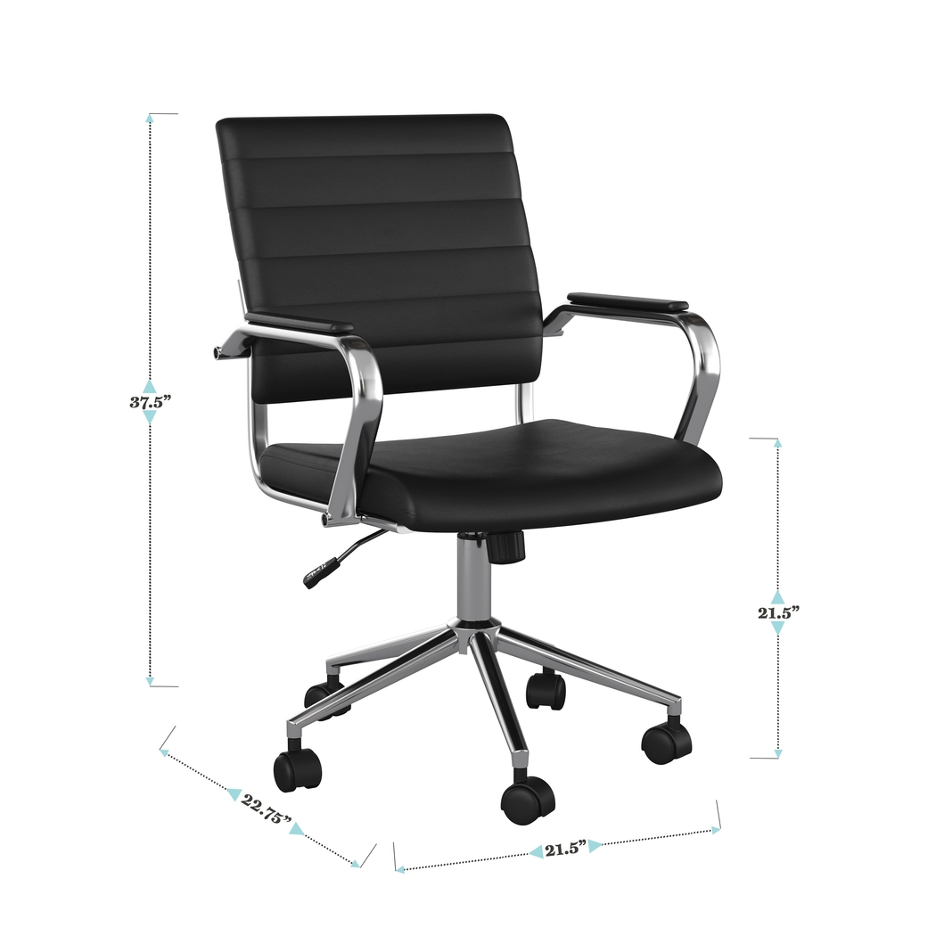 Bedner Black Office Chair - Thumbnail - Image 11