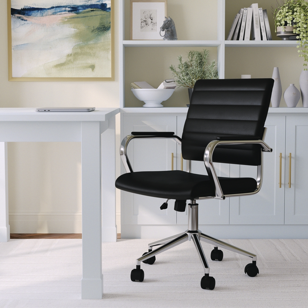 Bedner Black Office Chair - Thumbnail - Image 3