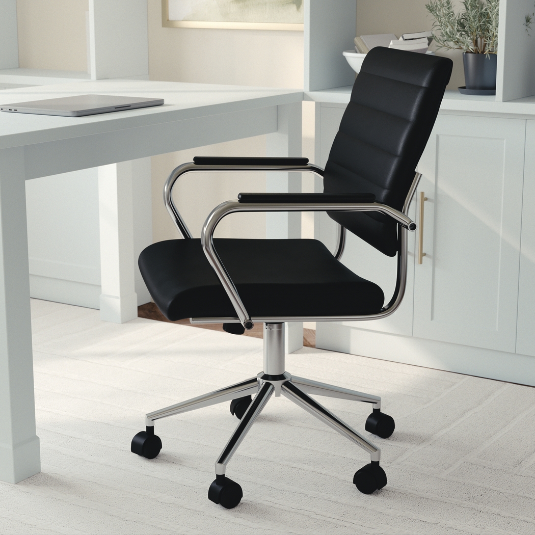 Bedner Black Office Chair - Thumbnail - Image 4