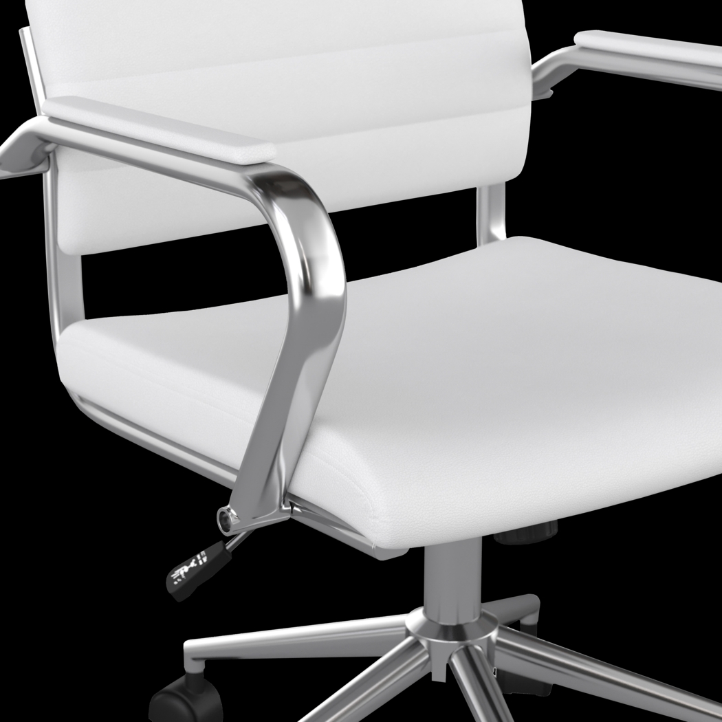 Bedner White Office Chair - Thumbnail - Image 9