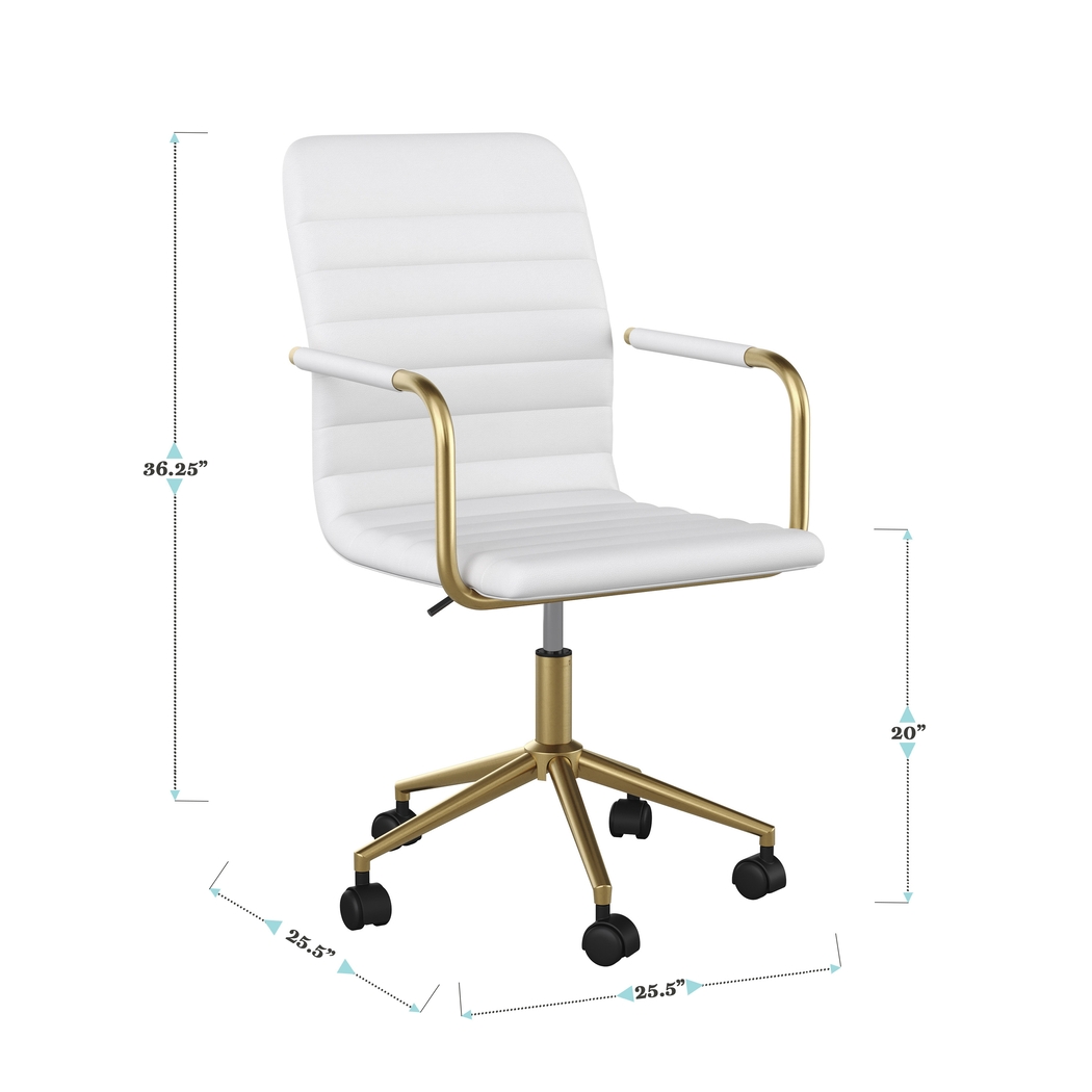 Bedons White Office Chair - Thumbnail - Image 11