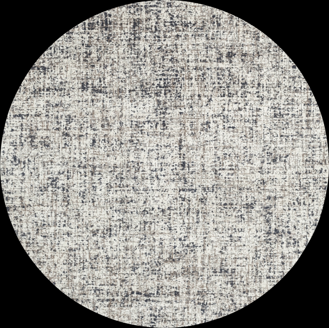 Bedrock Gray 7'10 Round Rug - Thumbnail - Image 1