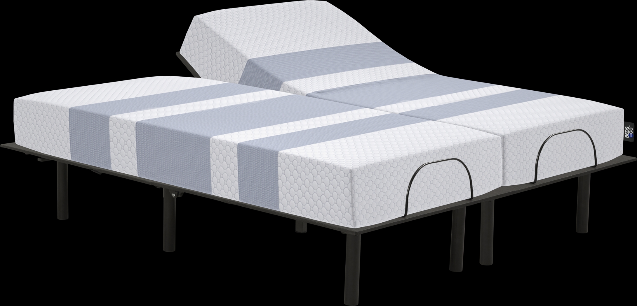 Beds To Go Split King Mattress with RTG Sleep 2000 Adjustable Base - Thumbnail - Image 1