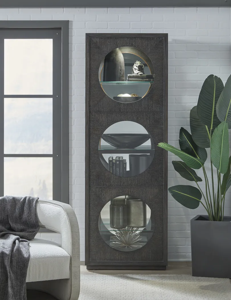 Beeair Dark Brown Accent Cabinet - Thumbnail - Image 2