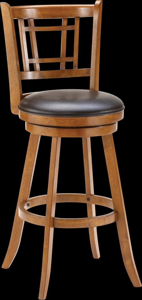 Beecham Brown Swivel Barstool - Thumbnail - Image 1