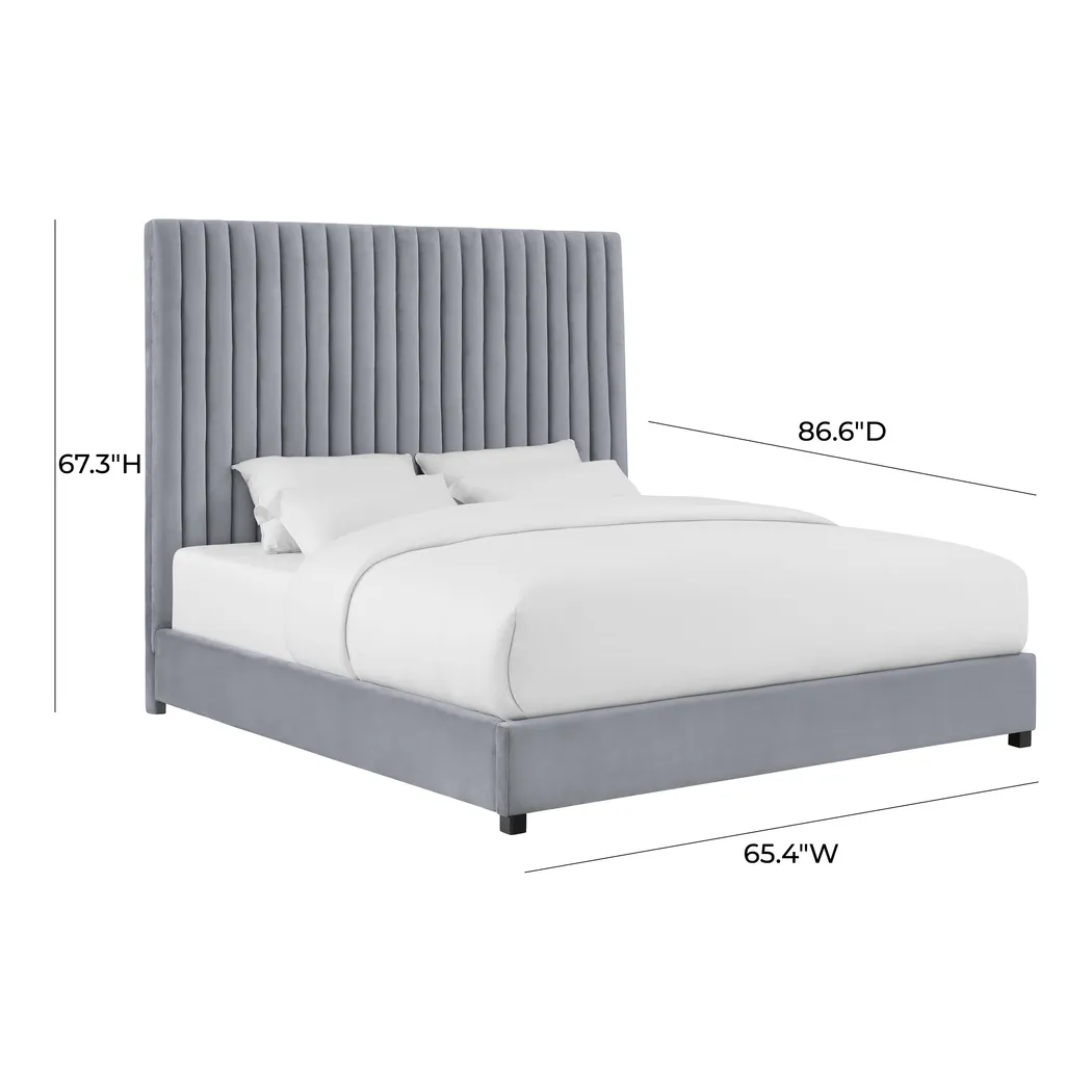 Beechbank Gray Queen Bed - Thumbnail - Image 2